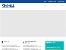 Tablet Screenshot of kemwellbiopharma.com